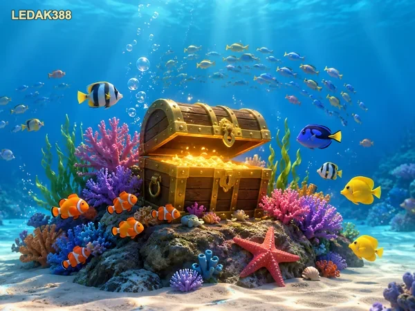 Tampilan visual Mega Fishing di ledak388